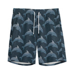 Dolphin Dot Pattern Print Men's Sports Shorts