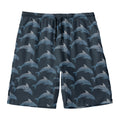 Dolphin Dot Pattern Print Men's Swim Trunks