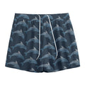 Dolphin Dot Pattern Print Mesh Shorts