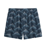 Dolphin Dot Pattern Print Mesh Shorts