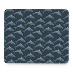 Dolphin Dot Pattern Print Mouse Pad