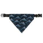 Dolphin Dot Pattern Print Over The Collar Dog Bandana