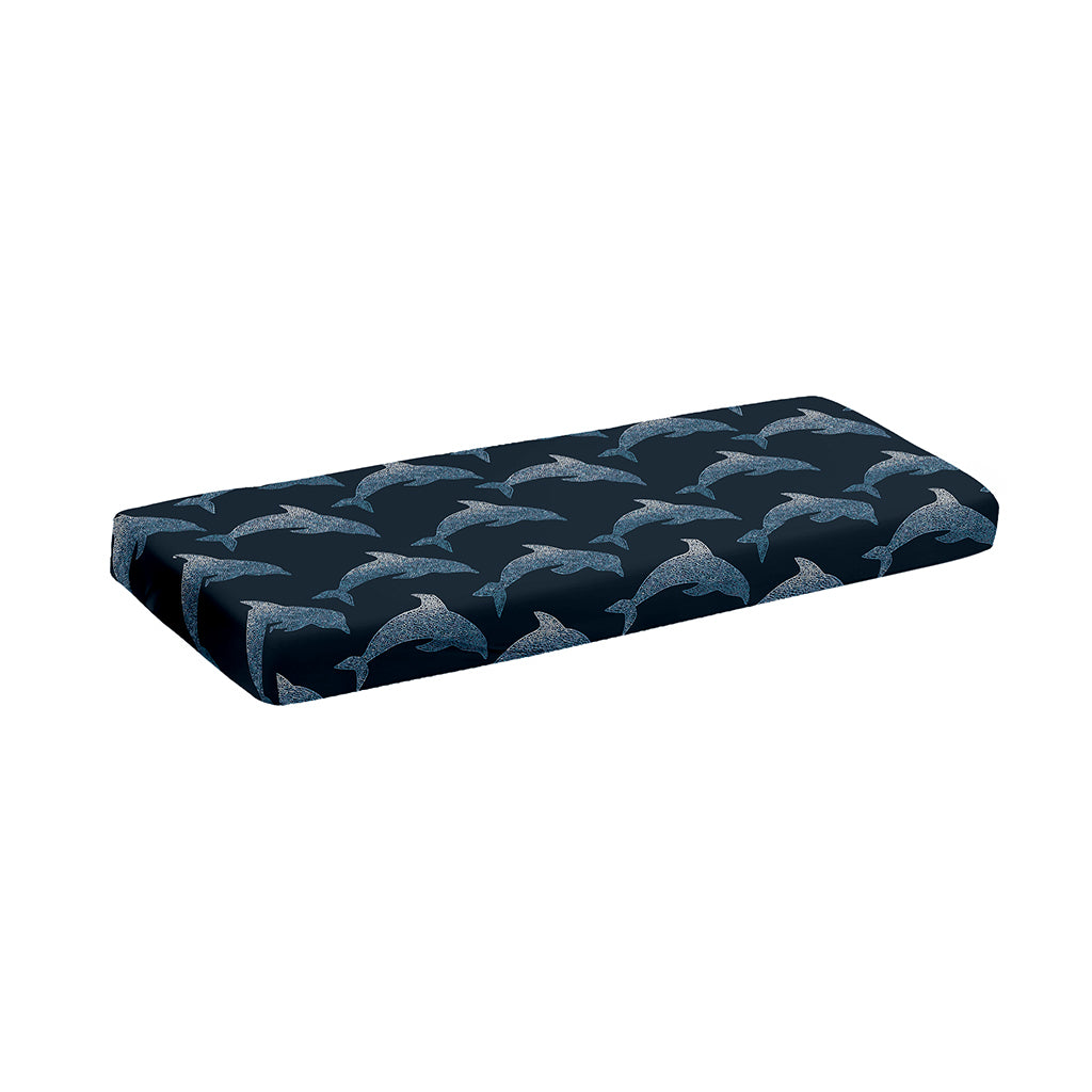 Dolphin Dot Pattern Print Piano Keyboard Cover