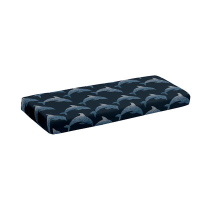 Dolphin Dot Pattern Print Piano Keyboard Cover