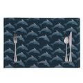 Dolphin Dot Pattern Print Placemat