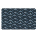 Dolphin Dot Pattern Print Polyester Doormat