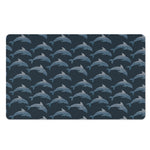 Dolphin Dot Pattern Print Polyester Doormat