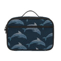 Dolphin Dot Pattern Print Portable Lunch Bag