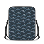 Dolphin Dot Pattern Print Rectangular Crossbody Bag