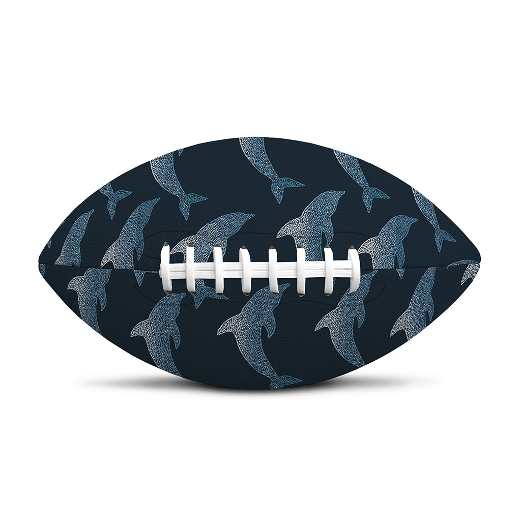 Dolphin Dot Pattern Print Rugby Ball