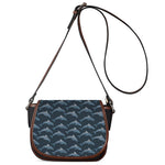 Dolphin Dot Pattern Print Saddle Bag