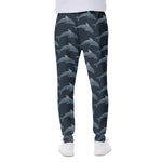 Dolphin Dot Pattern Print Scuba Joggers