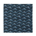 Dolphin Dot Pattern Print Silk Bandana