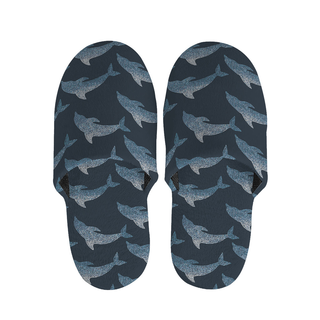 Dolphin Dot Pattern Print Slippers