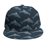 Dolphin Dot Pattern Print Snapback Cap