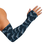Dolphin Dot Pattern Print Sun Protection Arm Sleeves