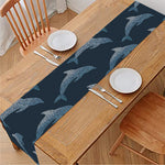Dolphin Dot Pattern Print Table Runner
