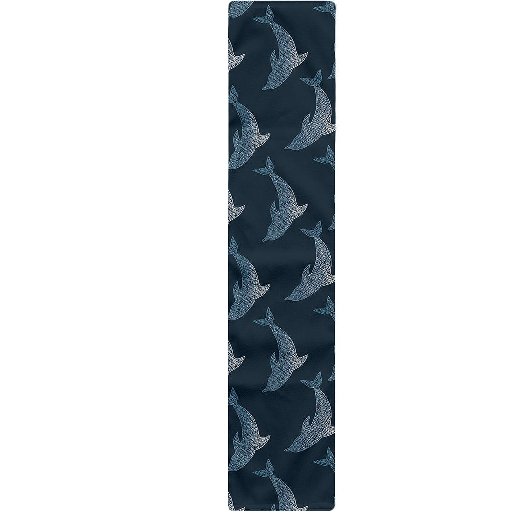 Dolphin Dot Pattern Print Table Runner