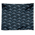 Dolphin Dot Pattern Print Tapestry