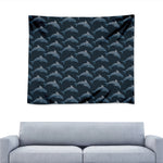 Dolphin Dot Pattern Print Tapestry