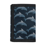 Dolphin Dot Pattern Print Trifold Wallet
