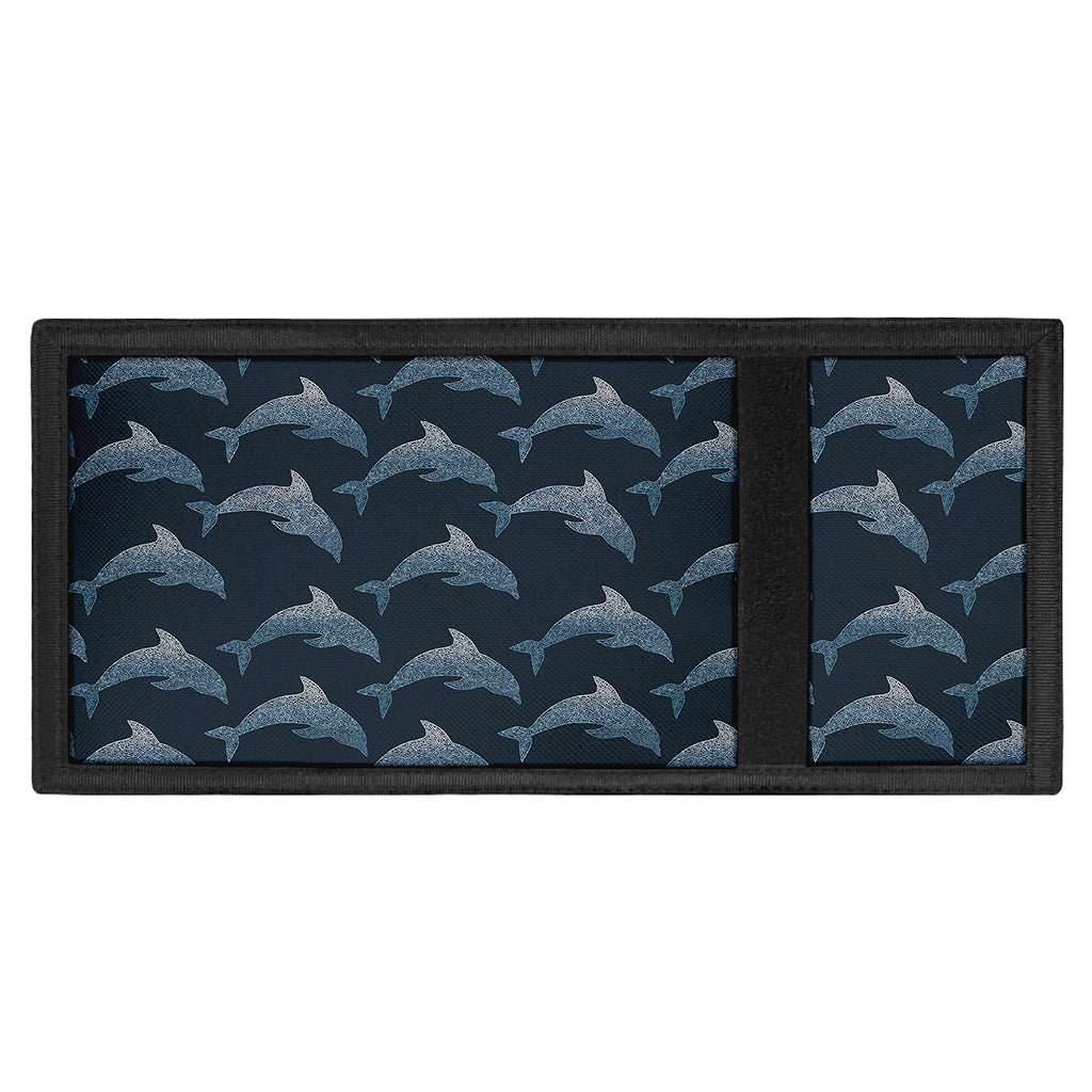 Dolphin Dot Pattern Print Trifold Wallet