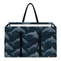 Dolphin Dot Pattern Print Utility Tote Bag