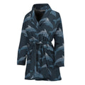 Dolphin Dot Pattern Print Women's Bathrobe