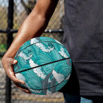 Dolphin Riding Waves Pattern Print Basketball