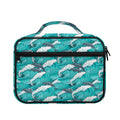 Dolphin Riding Waves Pattern Print Briefcase Bible Bag
