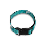 Dolphin Riding Waves Pattern Print Dog Collar