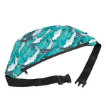 Dolphin Riding Waves Pattern Print Fanny Pack