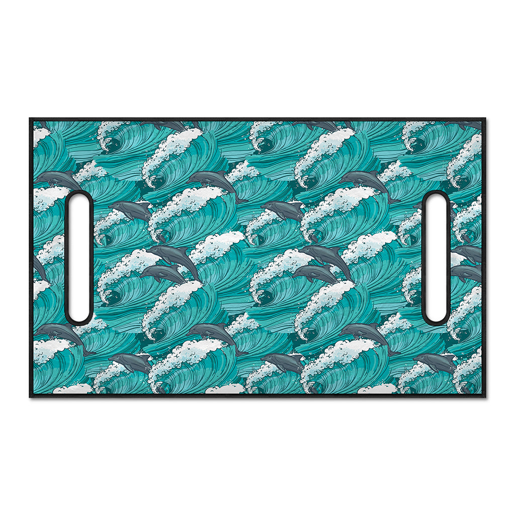 Dolphin Riding Waves Pattern Print Golf Cart Seat Cover