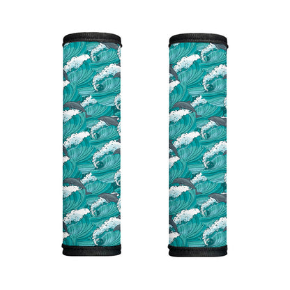 Dolphin Riding Waves Pattern Print Handle Covers