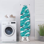 Dolphin Riding Waves Pattern Print Ironing Board Cover