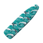Dolphin Riding Waves Pattern Print Ironing Board Cover