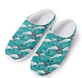 Dolphin Riding Waves Pattern Print Mesh Casual Shoes