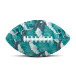 Dolphin Riding Waves Pattern Print Rugby Ball