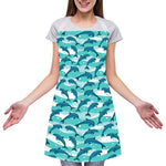 Dolphins In The Ocean Pattern Print Adjustable Apron