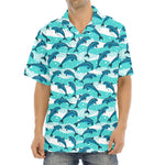Dolphins In The Ocean Pattern Print Aloha Shirt