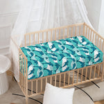 Dolphins In The Ocean Pattern Print Baby Crib Sheet