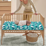 Dolphins In The Ocean Pattern Print Baby Crib Sheet