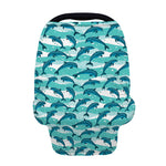 Dolphins In The Ocean Pattern Print Baby Seat Cover