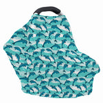 Dolphins In The Ocean Pattern Print Baby Seat Cover