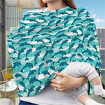 Dolphins In The Ocean Pattern Print Baby Seat Cover