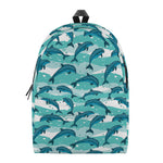 Dolphins In The Ocean Pattern Print Backpack