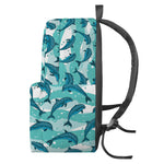 Dolphins In The Ocean Pattern Print Backpack