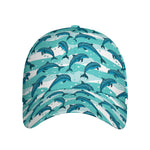 Dolphins In The Ocean Pattern Print Baseball Cap