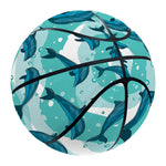 Dolphins In The Ocean Pattern Print Basketball