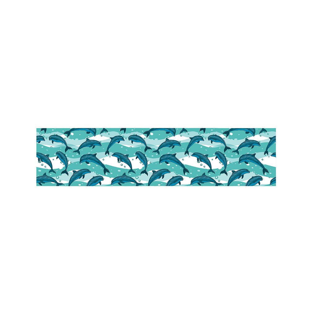 Dolphins In The Ocean Pattern Print Bed Runner
